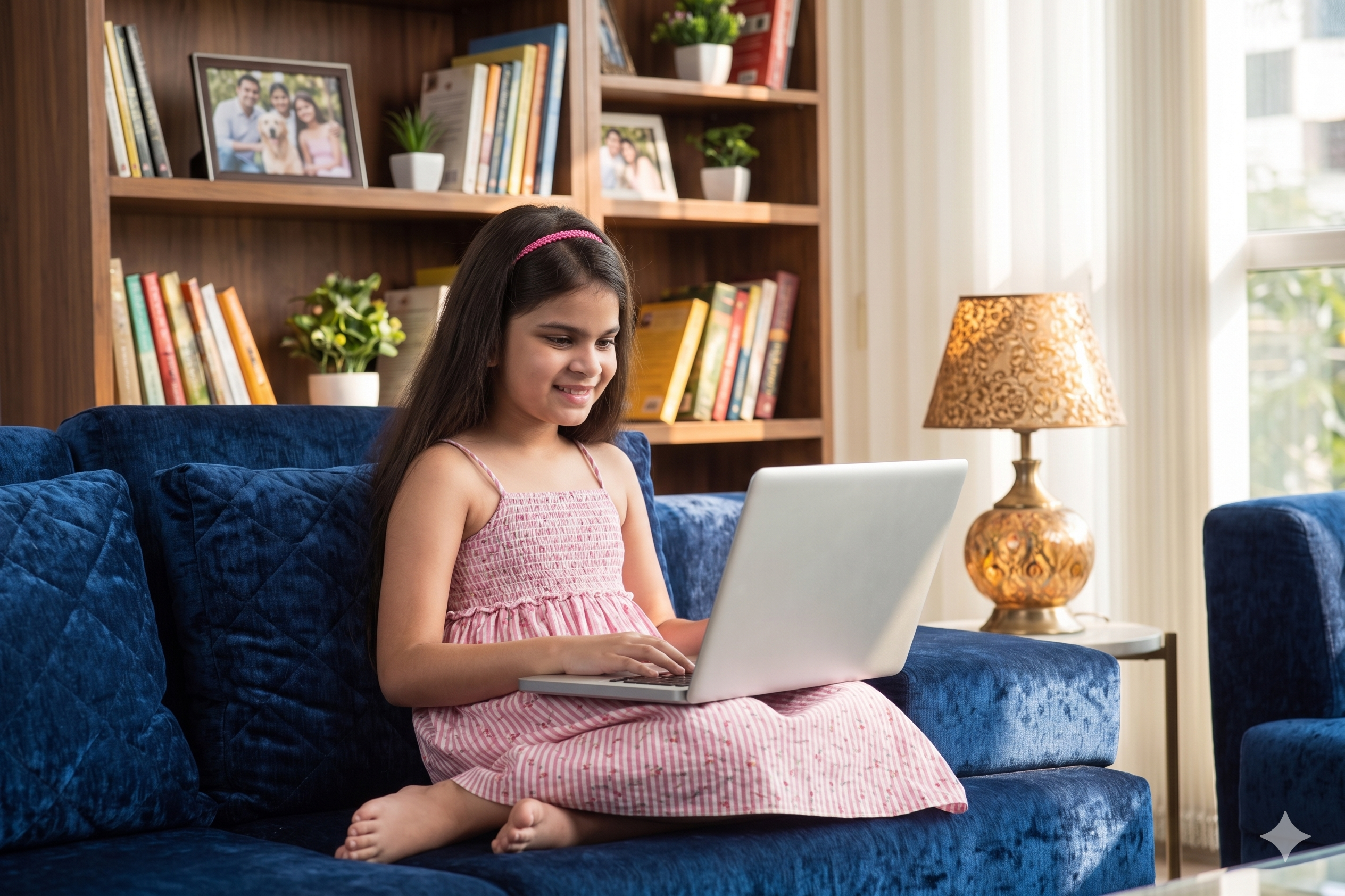 Student learning AI online